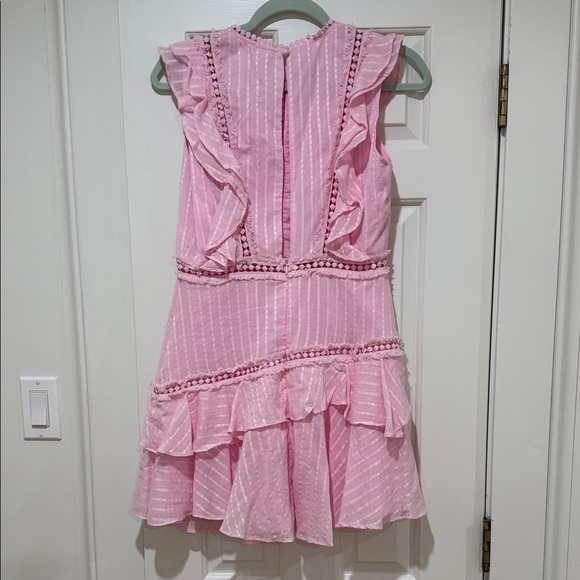 Selfie Leslie Pink Ruffle Tiered Mini Dress - Picture 3 of 5